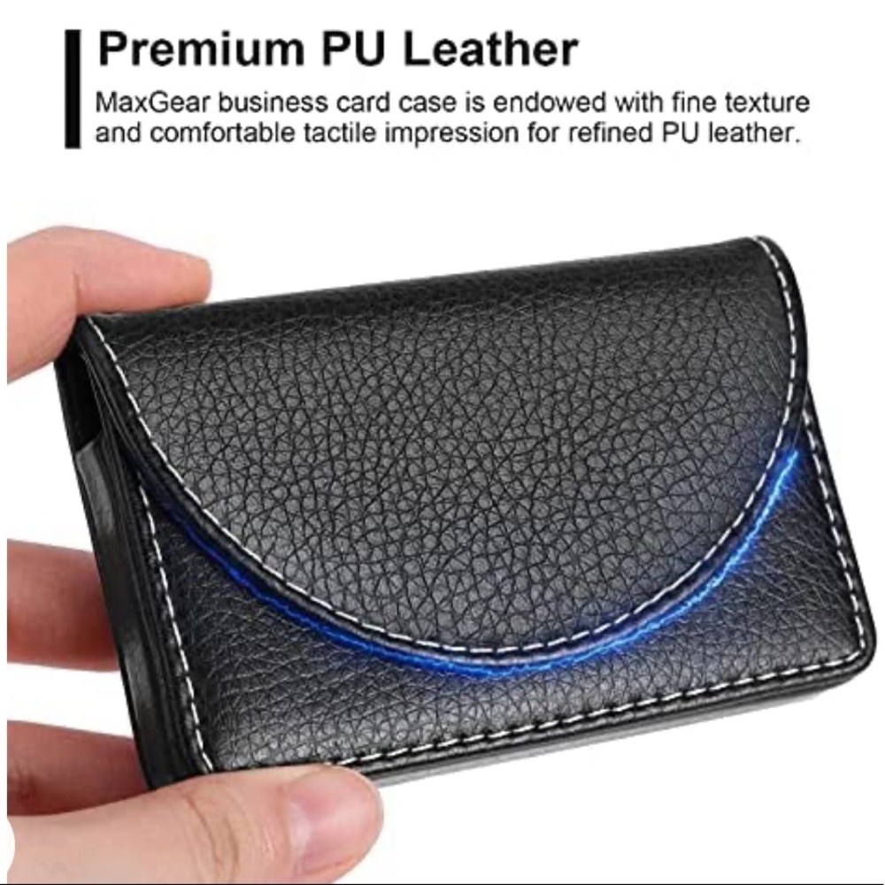 MaxGear Black Business Card Holder (BRAND NEW…STILL PACKAGED)
